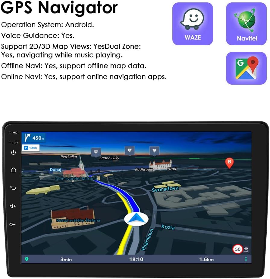 Autoradio 9″ Android 14 pour Citroën C2/C3 — 2 Go + 64 Go